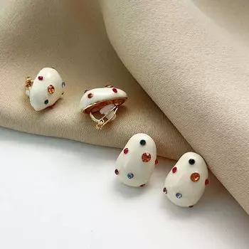 Модные цветные серьги-капли из циркония для женщин, изысканные белые капающие масляные серьги нерегулярной формы, ювелирные изделия Brincos, подарок