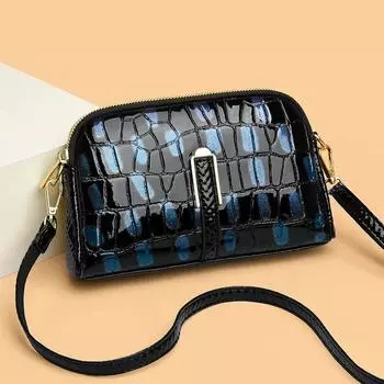 Модные цветные сумки из вощеной кожи с масляным воском, мини-сумка для женщин, дизайнерская повседневная сумка через плечо с двойной молнией, женская брендовая сумка через плечо