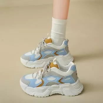 Модные цветные туфли для папы, женские, осень 2024, новые сетчатые дышащие одинарные туфли, повседневные спортивные туфли из вулканизированной ткани, Zapatos Mujer 35