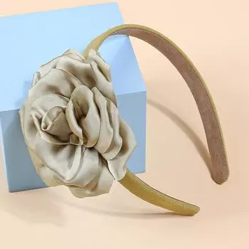 Модные цветочные повязки на голову для женщин, тканевые пластиковые повязки для волос, атласная цветочная повязка, женские, для девочек, детские аксессуары для волос