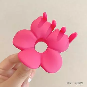 Модные цветочные заколки для волос для женщин, зажимы-крабы для волос, матовые заколки-акулы для хвостика, головной убор, аксессуары для волос