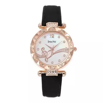 Модные деловые часы для женщин, простые женские кожаные кварцевые часы, женские наручные часы с браслетом белый