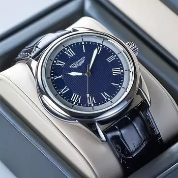 Модные деловые мужские повседневные ретро-циферблат студенческие кварцевые часы