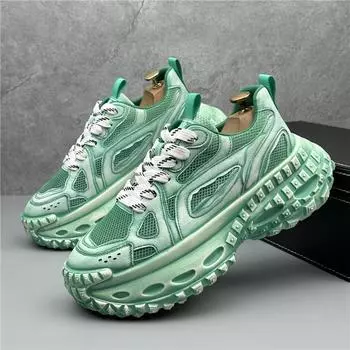 Модные деловые свадебные туфли, классические дышащие кроссовки на шнуровке, осенние мужские высокие синие теннисные повседневные прогулочные мокасины 38 чёрный