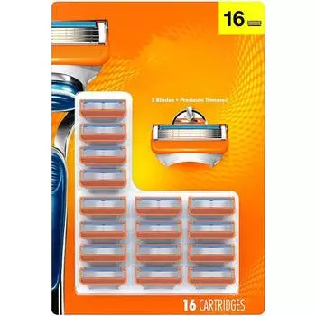 Модные дешевые 16 шт. мужские сменные лезвия для бритвы, смазывающие бритву для близкого бритья 16pcs