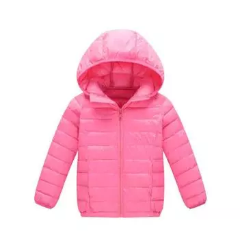 Модные детские куртки, куртки для мальчиков и девочек, осенние теплые пуховые куртки с капюшоном, парка для подростков, детские зимние куртки 160 чёрный