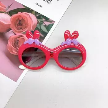 Модные детские очки Bunny Cute Bow Girl Baby Солнцезащитные очки для мальчиков и девочек Весенние прогулки Подиум Круто