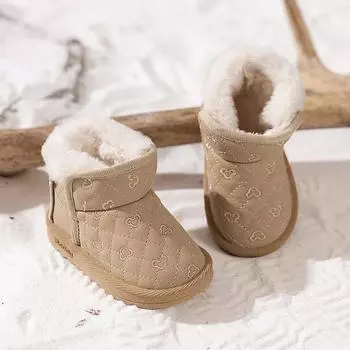 Модные детские повседневные ботинки Модные детские зимние ботинки для девочек Детские кроссовки Брендовые спортивные хлопковые туфли Детские кроссовки Короткие ботинки 17