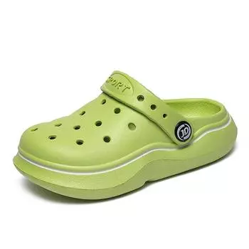 Модные детские сандалии противоскользящие сабо для мальчиков и девочек летние туфли для малышей для купания в воде детские мюли резиновые детские тапочки для сада и пляжа 24-25