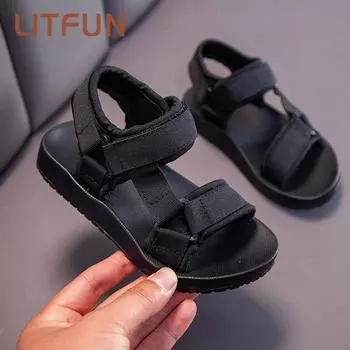 Модные детские сандалии, сандалии для малышей, летние пляжные сандалии на мягкой подошве для мальчиков и девочек, повседневная обувь с открытым носком 21(13.5cm)