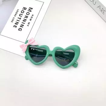 Модные детские солнцезащитные очки Bow Cute Girl Love Солнцезащитные очки Защита от солнца УФ-очки Tide
