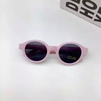 Модные детские солнцезащитные очки для путешествий с защитой от ультрафиолета, вогнутые детские солнцезащитные очки с затемнением глаз розовый