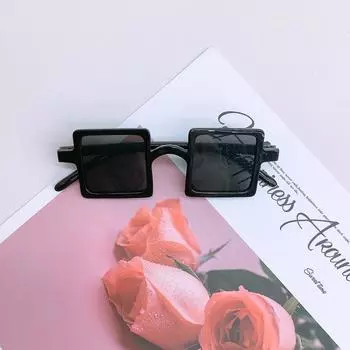 Модные детские солнцезащитные очки для путешествий Защита от солнца Защита от ультрафиолета Милые солнцезащитные очки для девочек Очки черный серый