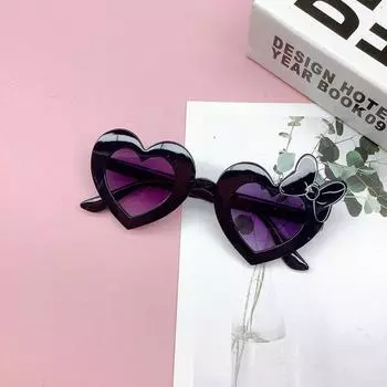 Модные детские солнцезащитные очки Love Bow Baby Sunscreen Защита от ультрафиолета Детские солнцезащитные очки Солнцезащитные очки Tide