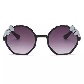 Модные детские солнцезащитные очки с защитой от солнца и бантом для девочек, милые солнцезащитные очки с защитой от ультрафиолета, мультяшные очки