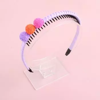 Модные Девочки Сердечки Повязки для Волос Однотонная Круглая Ободок-обертка с Зубцами Обруч для Волос Повязка для Волос для Женщин Нескользящие Аксессуары для Волос