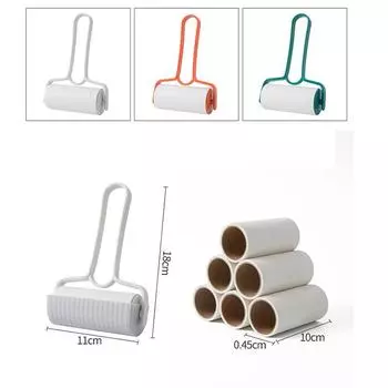 Модные девушки разрываемая одежда пылевые подарки ролик липкая одежда чистящие средства женские волосы устройство впитывающая сменная бумажная простыня ручной работы 1Pc Replacement core