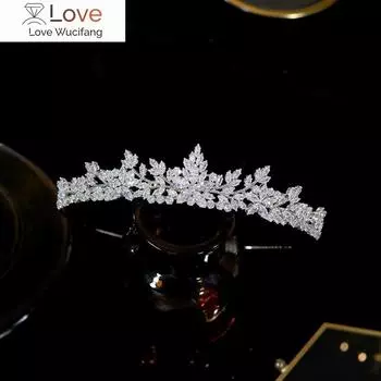 Модные диадемы, короны, детские, девичьи, свадебные, выпускные, невеста, подружка невесты, подарок, свадебная вечеринка, ювелирные изделия, аксессуары для волос Diameter14cm