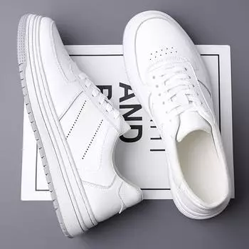 Модные дизайнерские новые однотонные повседневные кожаные мужские кроссовки на платформе весна-осень для спорта на открытом воздухе мужские туфли Zapatillas Hombre 38