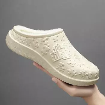 Модные дизайнерские оригинальные мужские тапочки для сада, водонепроницаемые поварские тапочки, повседневные удобные тапочки из ЭВА, рабочие туфли для рыбалки на открытом воздухе 36-37 бежевый