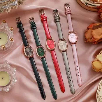 Модные дизайнерские овальные женские кварцевые часы, оригинальный образец, женские наручные часы, элегантные подарки, часы для женщин чёрный