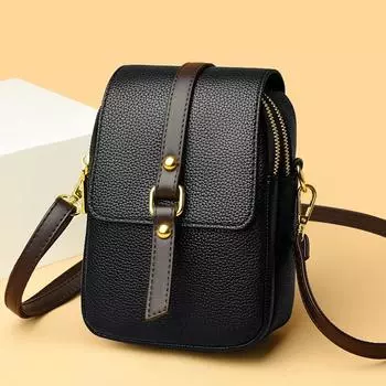Модные дизайнерские сумки через плечо из искусственной кожи для женщин, сумки и кошельки в стиле ретро для женщин, сумки-мессенджеры для мобильных телефонов