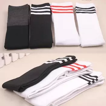 Модные длинные эластичные высокие носки до бедра для девочек, теплые женские популярные хлопковые ботфорты выше колена, 1 пара чулок высокого качества, сексуальная горячая распродажа 12