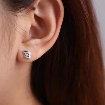 Модные двухрядные бриллиантовые серьги для женщин, новые модные легкие роскошные серьги в нишевом дизайне