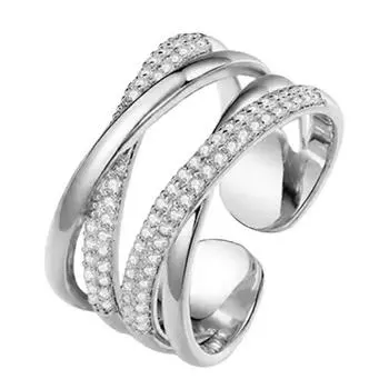 Модные двухслойные отверстия запутывают и переплетают кольцо