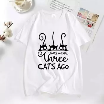 Модные дышащие 3D-футболки с принтом кошек, женские футболки с коротким рукавом, летние футболки больших размеров для женщин, уличные топы Y2k S