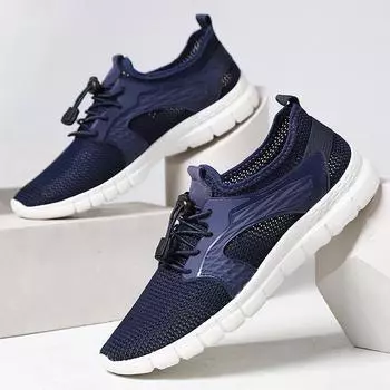 Модные дышащие летние туфли для мужчин, пляжные, сверхлегкие, для водных видов спорта, сетчатые туфли, быстросохнущие, мужские сандалии для активного отдыха, для ходьбы, для прогулок 38 чёрный