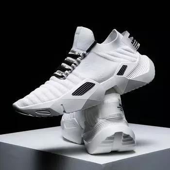 Модные дышащие массивные мужские кроссовки большого размера на спортивной платформе, мужская обувь высокого качества, летняя обувь для мужчин 39