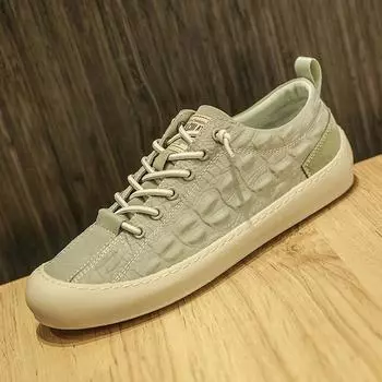 Модные дышащие парусиновые туфли PARZIVAL Ice Silk Man Повседневные туфли без застежек Мужские кроссовки Мужские мокасины Теннисные мягкие легкие балетки 39 хаки