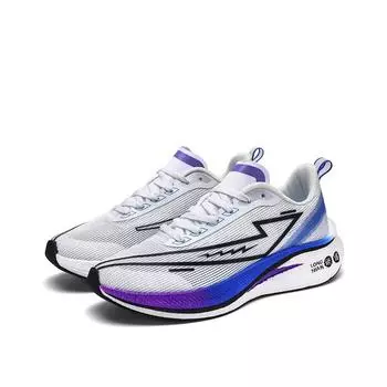 Модные дышащие сетчатые спортивные кроссовки Высококачественные молодежные кроссовки Повседневная дорожная обувь Профессиональные сверхлегкие кроссовки 36 синий