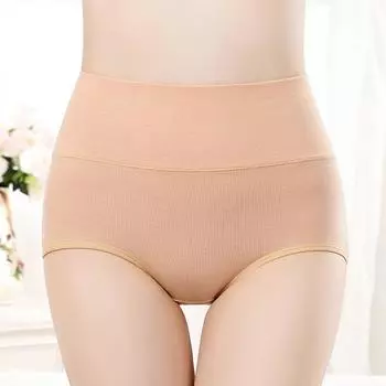 Модные дышащие трусы, минималистское нижнее белье с высокой талией, женское плотное нижнее белье, хлопковая подарочная коробка M