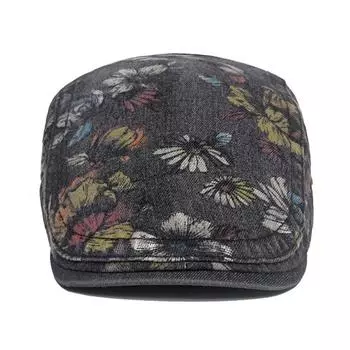 Модные джинсовые береты, шляпа для мужчин и женщин, кепки газетчика, потертые хлопковые шапки, плоская кепка «Утконос Плющ», четыре сезона