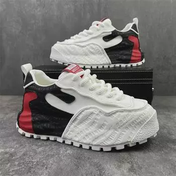 Модные европейские мужские кроссовки на высоком каблуке: Осенне-зимняя мода с толстой подошвой 48