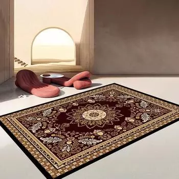 Модные европейские ретро персидские ковры, ковры для гостиной и спальни, декоративные ковры в этническом стиле. 40X60CM