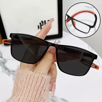 Модные фотохромные очки для близорукости Tr90, гибкая оправа, изменяющая цвет, очки для мужчин и женщин, анти-синие спортивные очки от 0 до -4,0 Myopia-3.0 красный