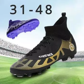 Модные футбольные бутсы унисекс, футбольные бутсы, футбольные ботильоны, молодежные тренировочные кроссовки, спортивная обувь на открытом воздухе, Роналду, большие размеры 31-48 31