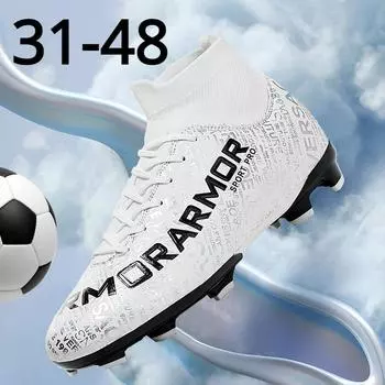 Модные футбольные бутсы унисекс, футбольные бутсы, футбольные ботильоны, молодежные тренировочные кроссовки, спортивная обувь на открытом воздухе, большие размеры 31-48 31