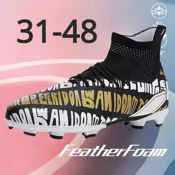 Модные футбольные бутсы унисекс, футбольные бутсы, футбольные ботильоны, молодежные тренировочные кроссовки, спортивная обувь на открытом воздухе, Роналду, большие размеры 31-48 31