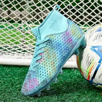 Модные футбольные бутсы унисекс, футбольные бутсы, футбольные ботильоны, молодежные тренировочные кроссовки, спортивная обувь на открытом воздухе 32 чёрный