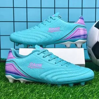 Модные футбольные бутсы унисекс, футбольные бутсы, футбольные ботильоны, молодежные тренировочные кроссовки, спортивная обувь на открытом воздухе, большие размеры 32-48 32 синий