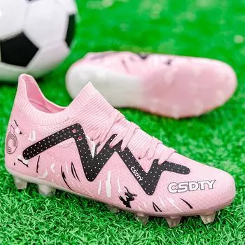 Модные футбольные бутсы унисекс, футбольные бутсы, футбольные ботильоны, молодежные тренировочные кроссовки, спортивная обувь на открытом воздухе, Роналду, большие размеры 32-45 32 белый