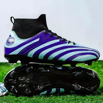 Модные футбольные бутсы унисекс, футбольные бутсы, футбольные ботильоны, молодежные тренировочные кроссовки, спортивная обувь на открытом воздухе 35 чёрный