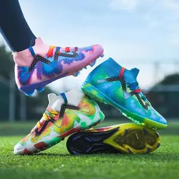 Модные футбольные бутсы унисекс, футбольные бутсы, футбольные ботильоны, молодежные тренировочные кроссовки, спортивная обувь на открытом воздухе, Роналду, большие размеры 32-45 34 белый
