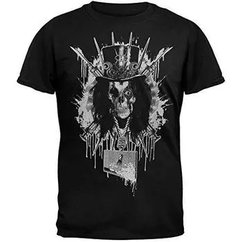 Модные футболки Alice Cooper Top Hat Череп Hazmat Crew Унисекс Футболка Забавный хип-хоп S