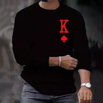 Модные футболки с 3D-принтом с буквой K для мужчин и женщин, футболки с длинным рукавом в стиле хип-хоп, уличная одежда, свитера в стиле Харадзюку, футболки, топы, детская одежда S