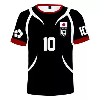 Модные футболки с рисунком BLUE LOCK для женщин и мужчин, летняя одежда, спортивная футболка с круглым вырезом для мужчин, большие размеры, новые мужские футболки, топы XS чёрный